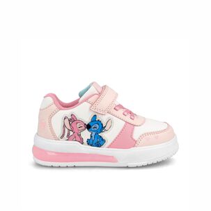 Zapatilla Ni&ntilde;a Bubblegummers Stitch Blanco - Rosa